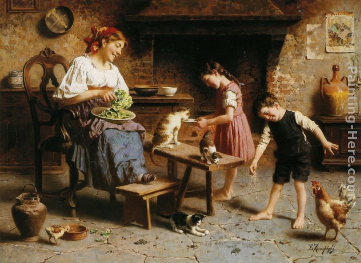 Eugenio Zampighi Feeding Time